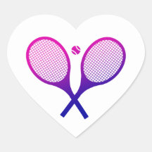 Tennis Rackets Magenta to Paarse Ombre