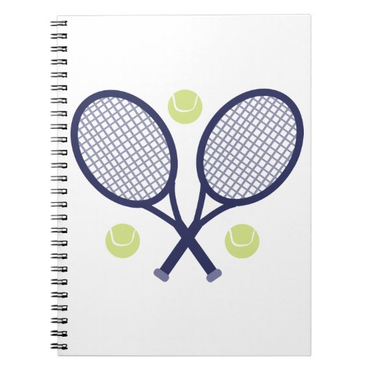 Tennis Rackets Notitieboek (Voorkant)