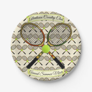 Tennis Rackets PapierBorden Papieren Bordje