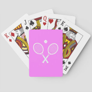 Tennis Rackets Roze Pokerkaarten