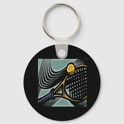 Tennis Racquet Sleutelhanger (Voorkant)