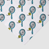 Tennis-raket- en kogelpapier tissuepapier (Detail)