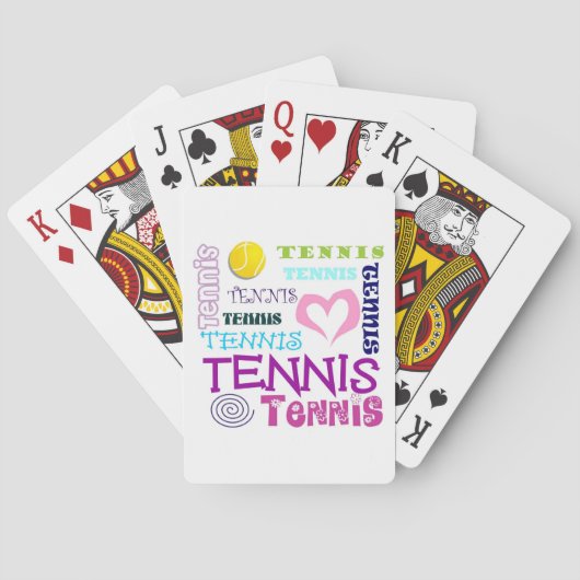 Tennis Repeteren Pokerkaarten (Achterkant)