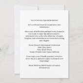 Tennis Retirement Kaart (Achterkant)