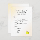 Tennis RSVP avec choix de menu (Devant / Derrière)