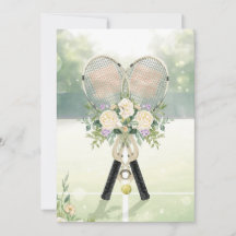 Tennis Save de datum voor de bruiloft van de tenni
