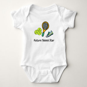 Tennis schoenbal voor de Toekomstige Tennis Star Romper