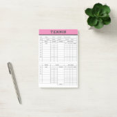 Tennis Score Sheets -Notes de post-it du Pad de no (Bureau)