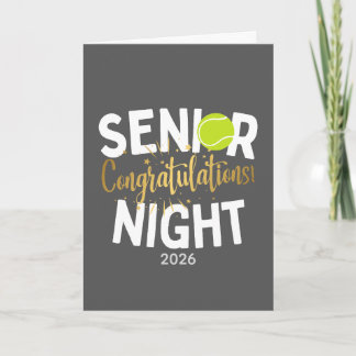 Tennis Senior Night Felicitatiekaart Kaart