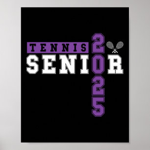 Tennis Senior Night Tennis Senior 2025 Afstuderen Poster