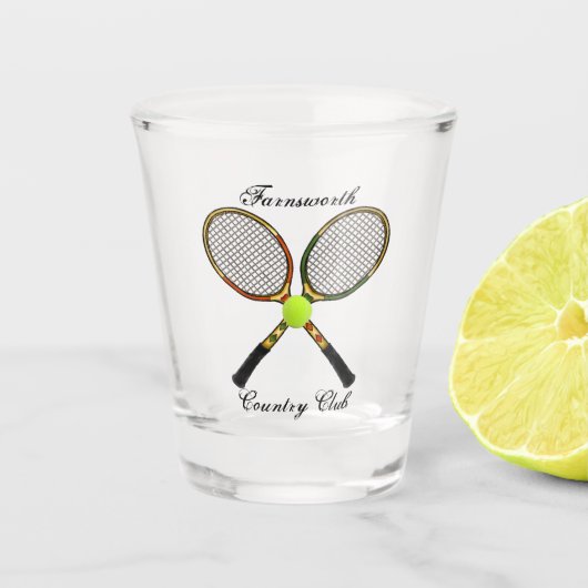 Tennis Shot Glass Glas (Voorkant)