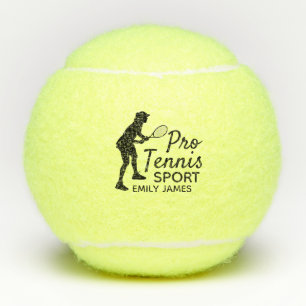 Tennis Silhouette, Pro Tennis Sport, gepersonalise Tennisballen