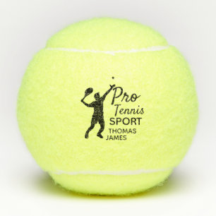 Tennis Silhouette, Pro Tennis Sport, gepersonalise Tennisballen
