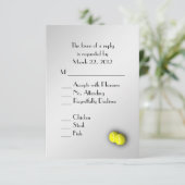 Tennis Silver RSVP avec choix de menu (Debout devant)