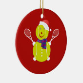 Tennis snewman keramisch ornament (Rechts)