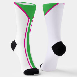 Tennis Socken , 90´s Farbschema, Retro, Neon  Sokken