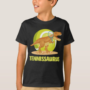 Tennis speelt Trex Funny Dino Sport T-shirt