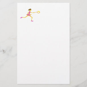 Tennis-speler Briefpapier