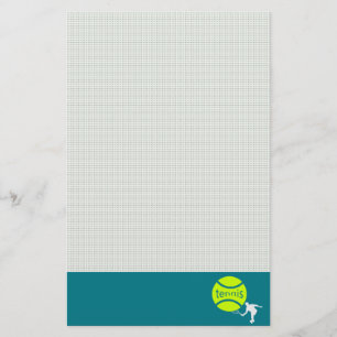 Tennis-speler Briefpapier