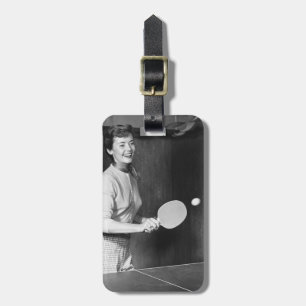 Tennis speltafel voor vrouwen bagagelabel