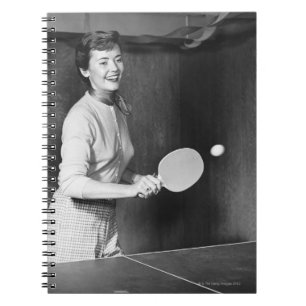 Tennis speltafel voor vrouwen notitieboek