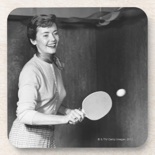 Tennis speltafel voor vrouwen onderzetter