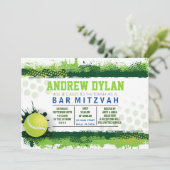 TENNIS SPLASH Bar Mitzvah Invitation (Debout devant)