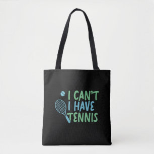 Tennis Sport Grappige Tennis Gifts Draagtas