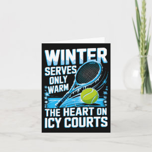 Tennis Sport Quote Motivatie Winter serveert slech Kaart