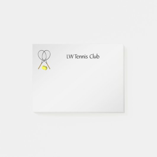 Tennis Sport Thema Gepersonaliseerd Post-it® Notes (Voorkant)