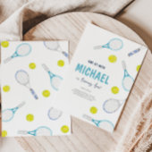 Tennis Sport Thème Anniversaire Invitation