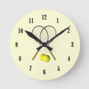 Tennis Sporten Dubbels Ronde Klok