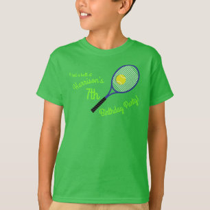 Tennis Sports Birthday Party T-shirt