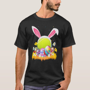 Tennis Sports Easter Egg Funny Tennis Easter Sunda T-shirt