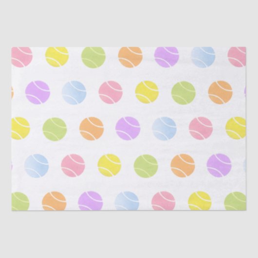 Tennis Sports Spring Summer Tissue Paper Tissuepapier (Voorkant)
