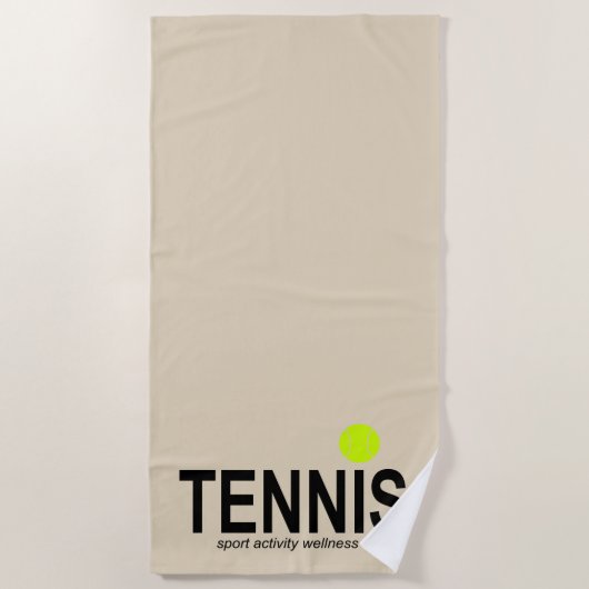 Tennis Strandlaken (Voorkant)