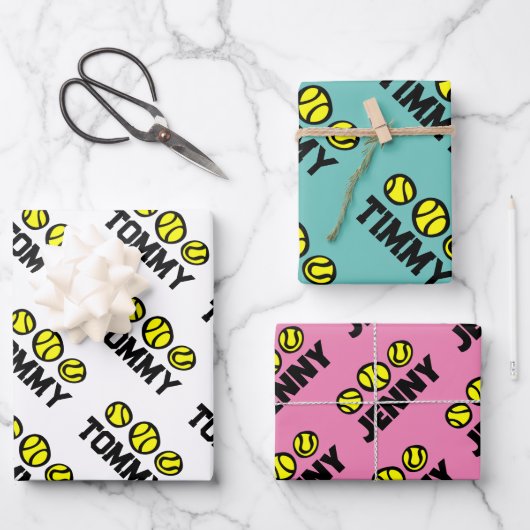 Tennis sur mesure pour enfants draps papier d'emba (Recto)