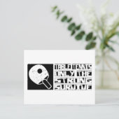 Tennis Survive Briefkaart (Staand voorkant)