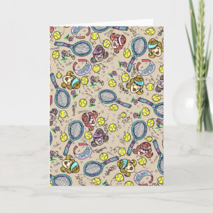 Tennis Team Gals with envelope Kaart