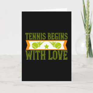 Tennis - Tennis begint met liefde Kaart