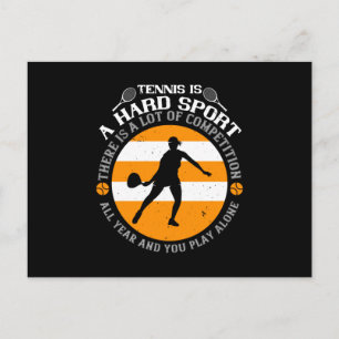 Tennis - Tennis Is Een Harde Sport Briefkaart