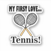 Tennis Tennis Player Sticker (Voorkant)