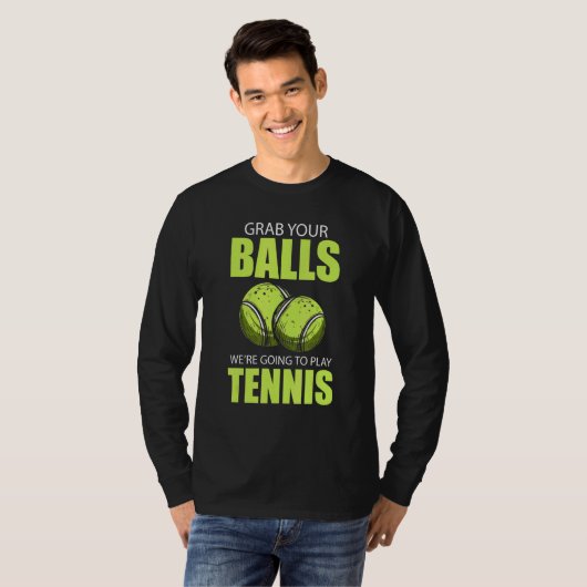 Tennis Tennis Racket Tennis Ball Tennis Court Tenn T-shirt (Voorkant volledig)