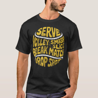 Tennis Termen Tennisspeler Tennis Spelen T-shirt