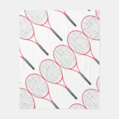 Tennis-thema Fleece Deken (Voorkant)