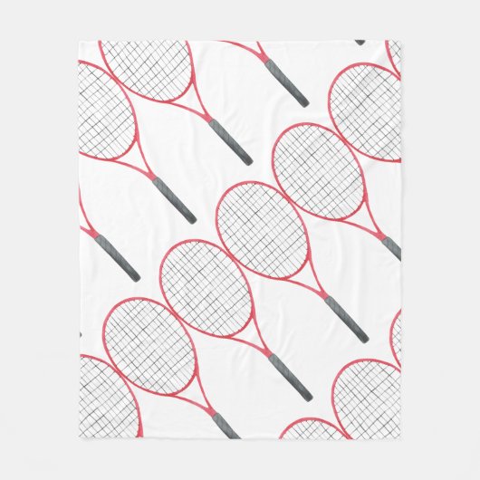 Tennis-thema Fleece Deken (Voorkant)