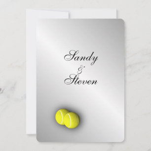 Tennis Thema Sports Wedding Invitations Kaart