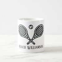 Tennis Theme Coach Monogrammed Name