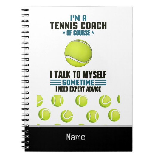 Tennis Threator Coach Notitieboek (Voorkant)