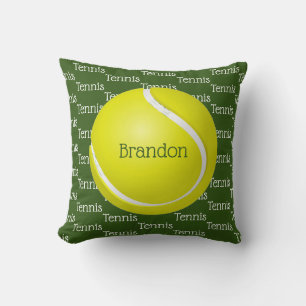 Tennis Tiled Text Design Sierkussen